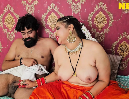 Devar's uncut Indian Bhabhi gets plowed rigid by her paramour's phat pink cigar