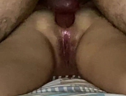 Stepmom and stepson caught in the act, stepmom agrees to be penetrated by stepson's big dick and begs for a creampie